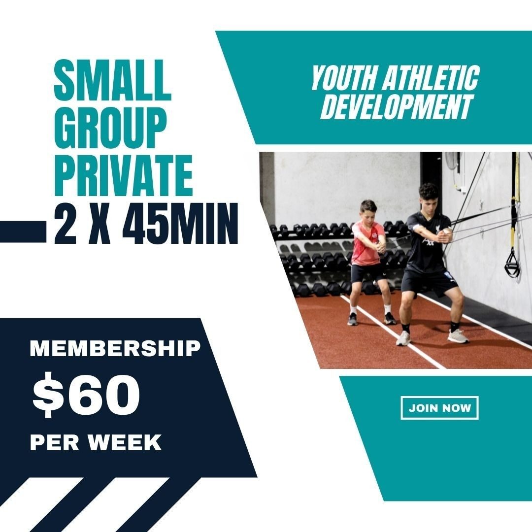 Youth Athletic Development Small Group Private (1 x 45min pw)